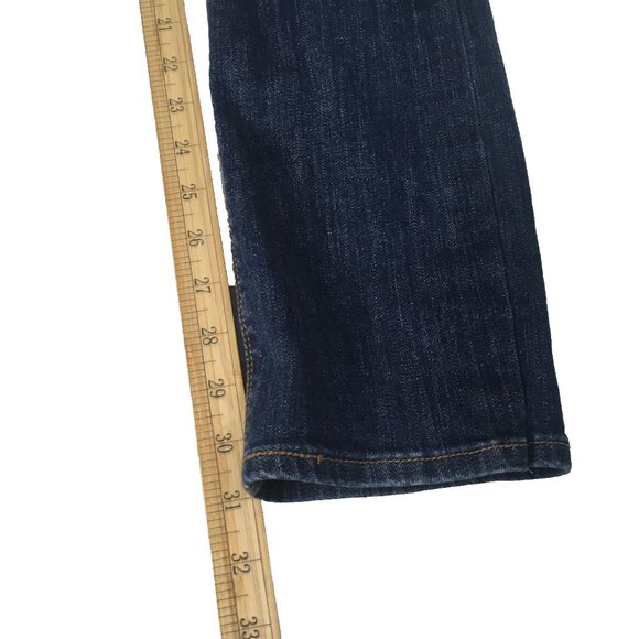 Levi's Jeans Womens 27x32 Dark Blue 525 Perfect Waist Straight Leg Denim sz 4 M - Picture 6 of 16